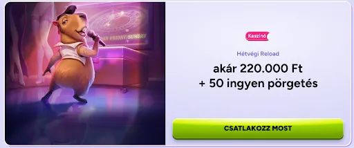 Capybara diszkómellényben énekel egy mikrofonba egy kaszinó társalgójában