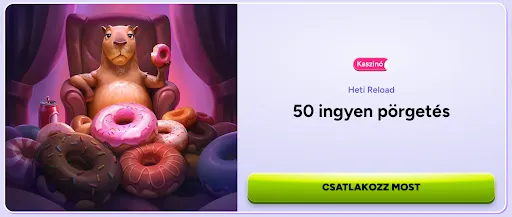 Capybara pihen egy fotelben fánkokkal körülvéve, egyik mancsában fánkot tartva